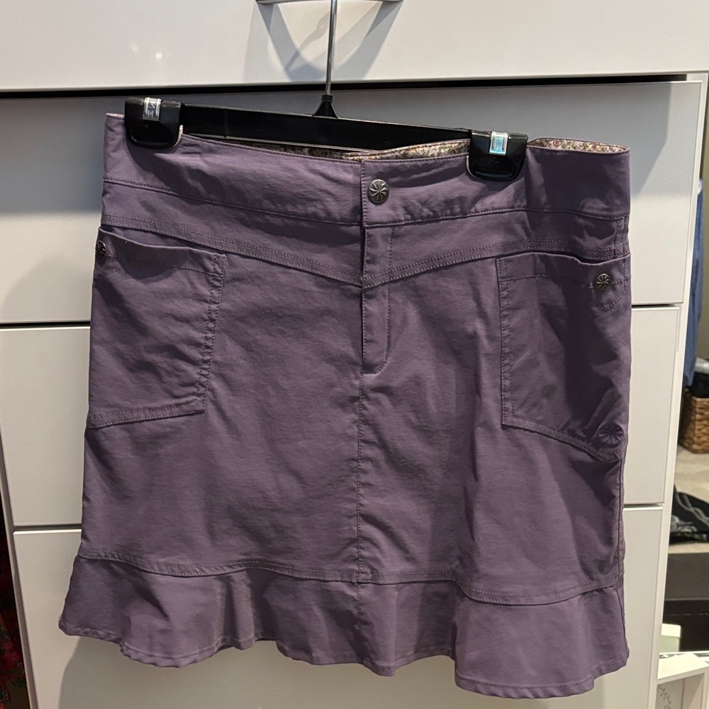 Athleta Floral and Purple Skirt